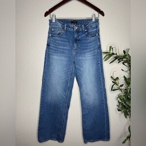 Quince Bella Stretch Relaxed Straight Jeans Womens Size 28 Blue High-rise